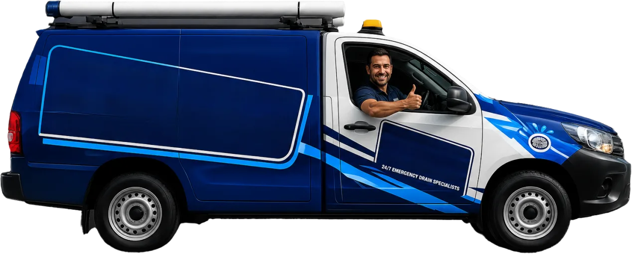 Our drain service van out on a Middle Dural job
