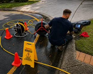 On-site drain inspection at a Middle Dural property